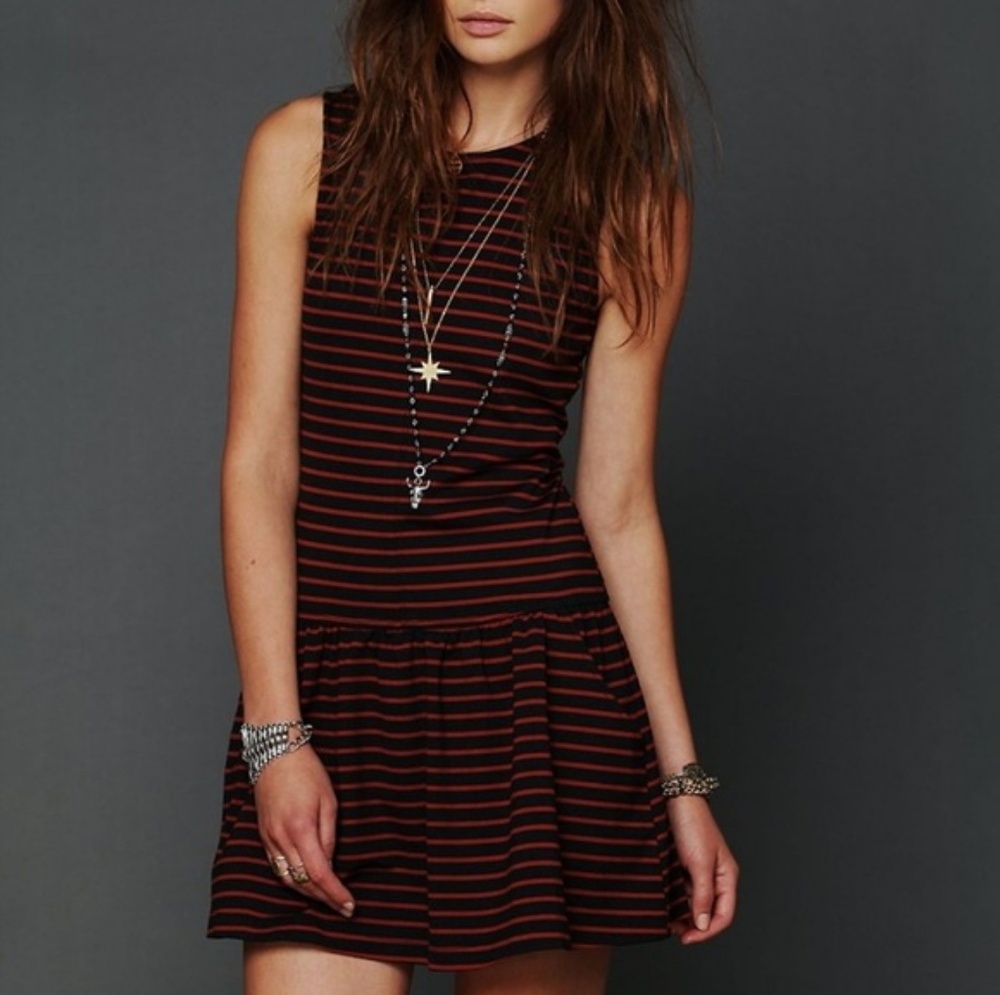 Free People - Striped Dress with Pockets - XS